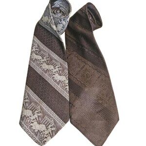 Set of 2 Vintage 19760 -70''s Neckties